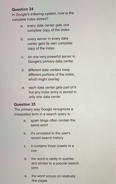 Question 22 Over the last twenty or so years,
