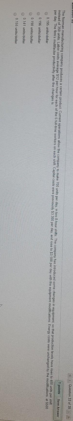USLUNOJ 3 Question 33 of 35  style=