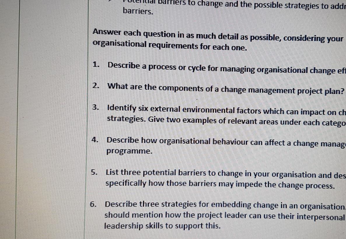 Attached are the questions, which will be