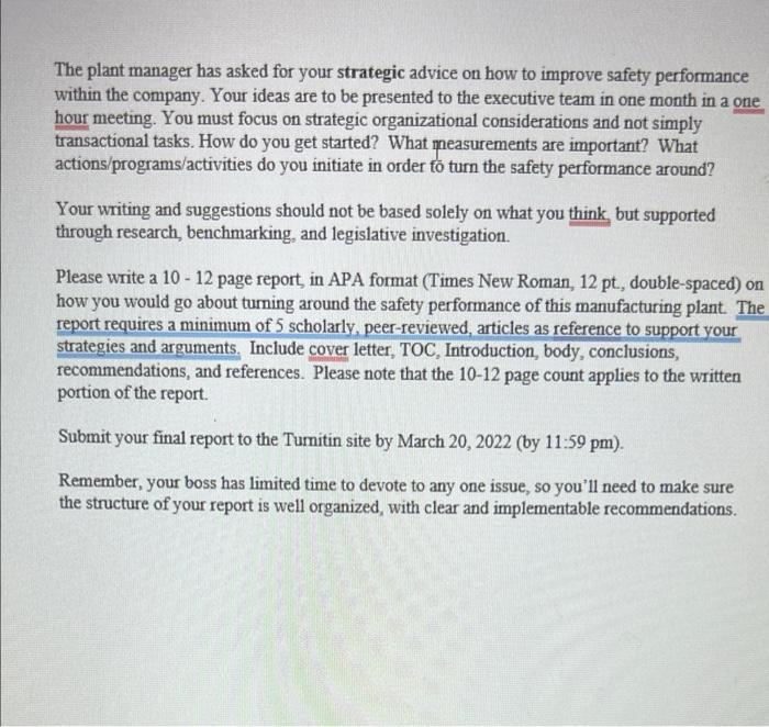 - HRMT 5150 - Occupational Health and Safety