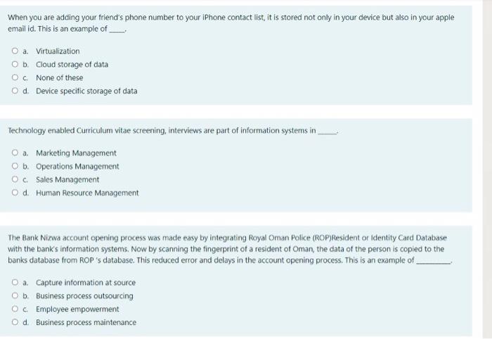 it is in management information system please