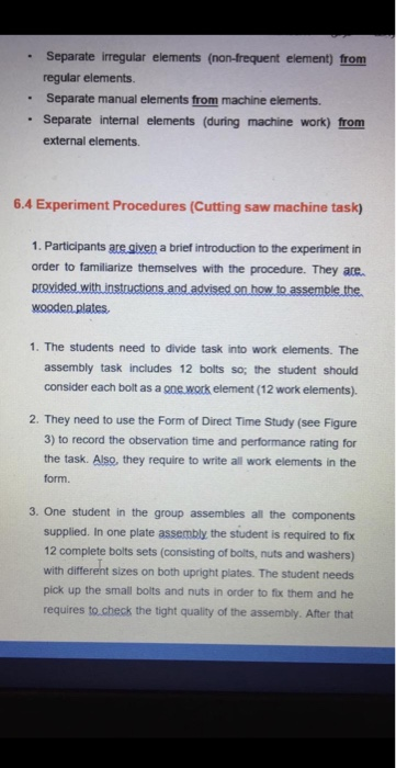 6. Direct Time Study Method In order to implement