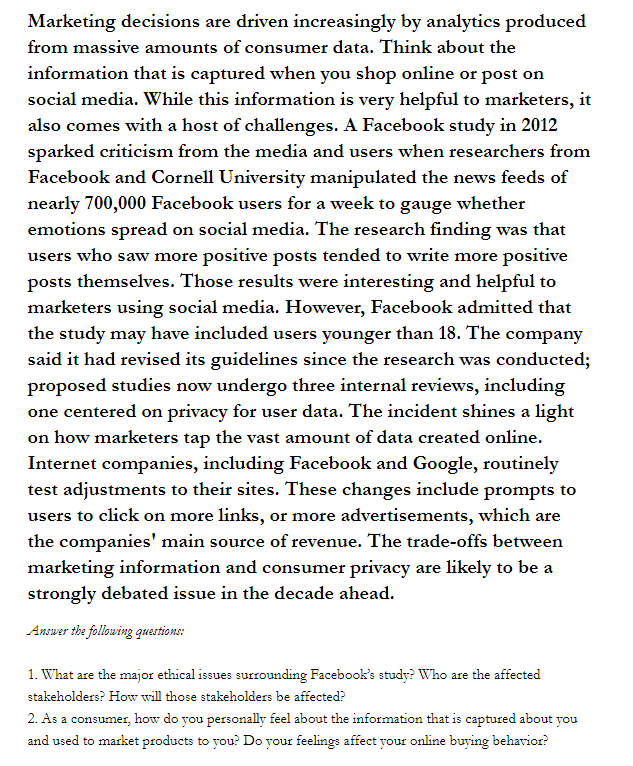 Marketing decisions are driven increasingly by