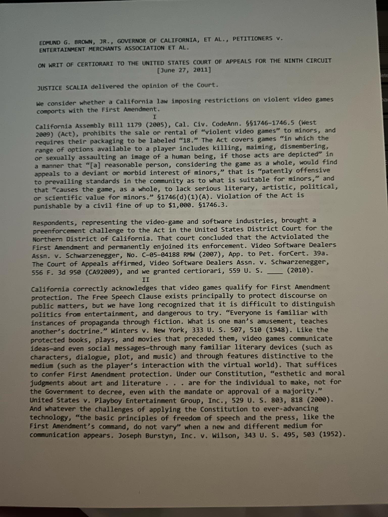 Stevens was not the first time we have