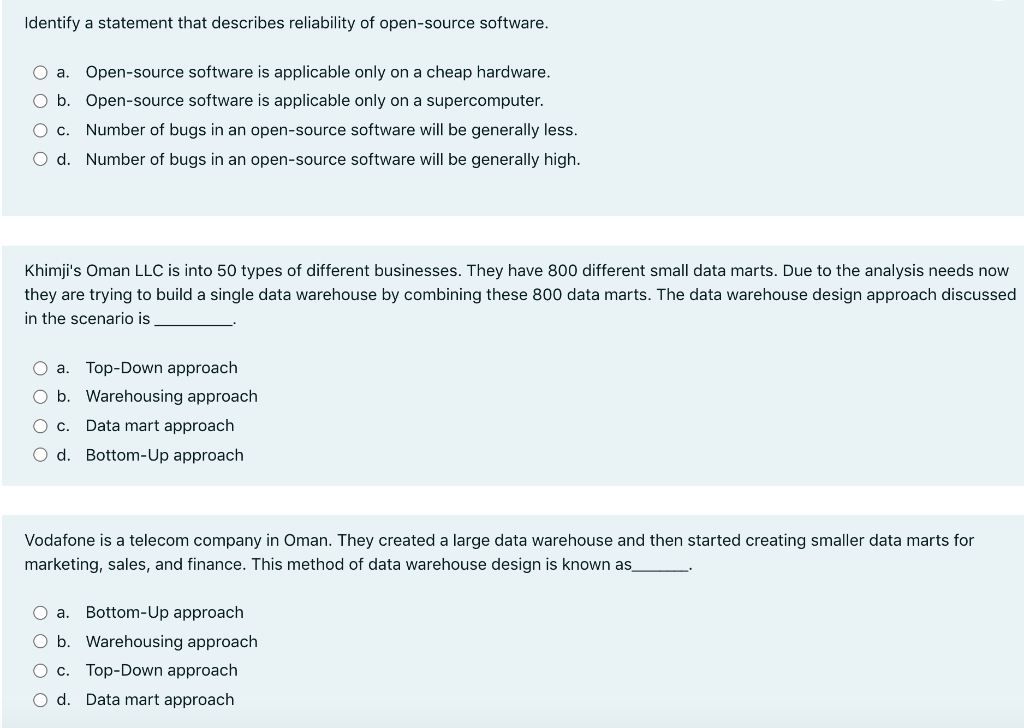 Choose the correct answer I have one hour only I