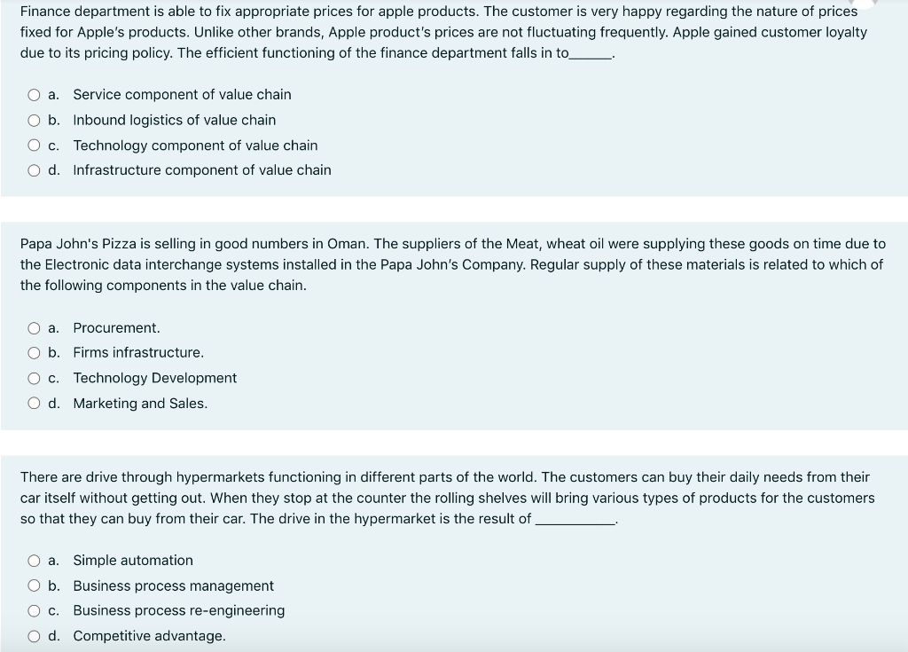 Choose the correct answer I have one hour only I