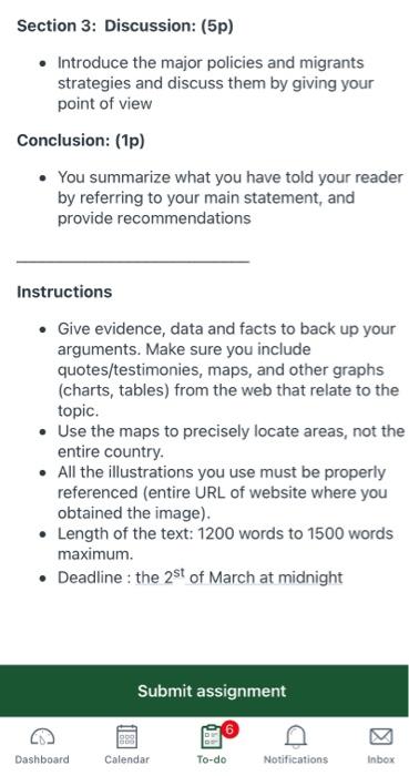 can it be detailed please 1. How can immigration