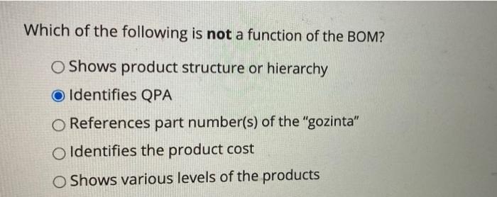 14 Which of the following is not a function of