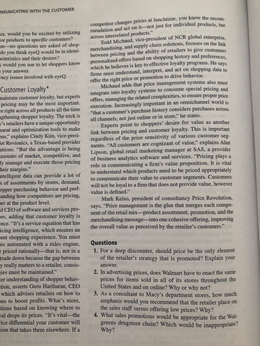 4. Comment on the privacy issues involved with