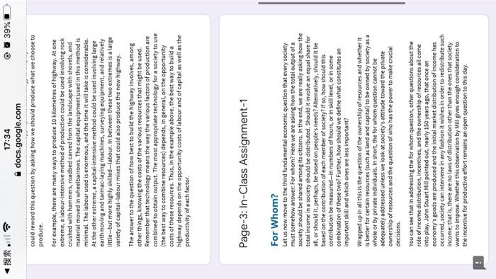 1 : 17:33 @ 39% docs.google.com In-Class