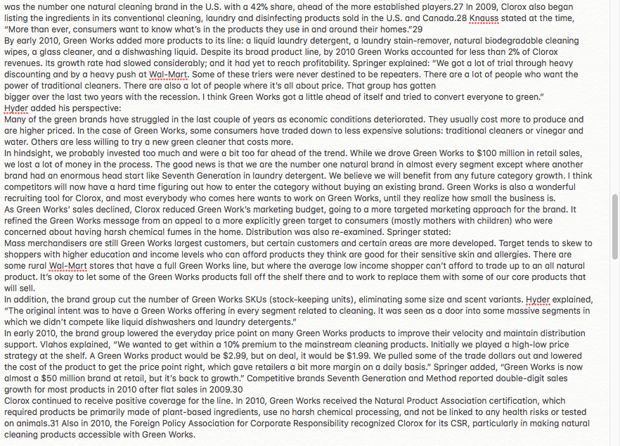 For each of the three brands, ( Brita, Burt's