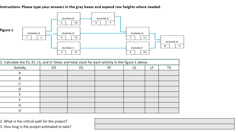 Instructions: Please type your answers in the