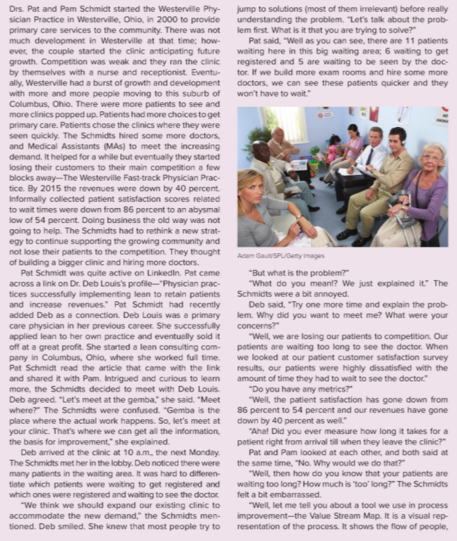 Please read the case study from page 445-448 in