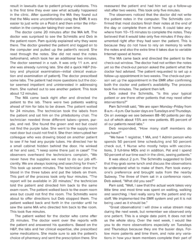 Please read the case study from page 445-448 in