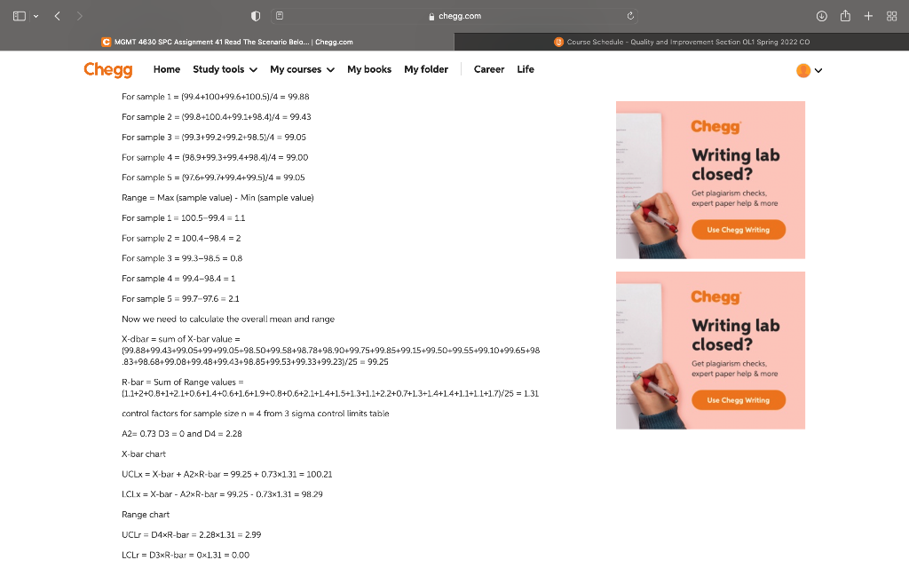 Please show calculations using this data MGMT