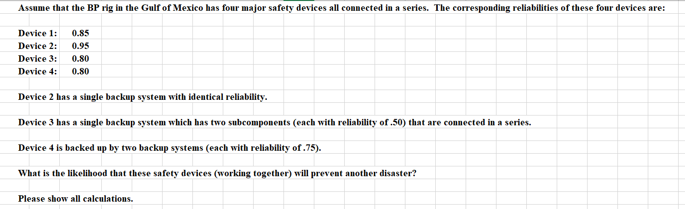 Device 2 = .9975 Device 3 = .85 What is the