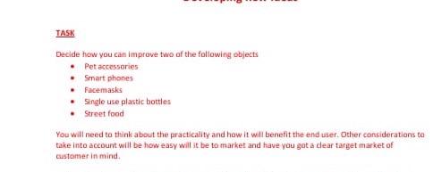 need a unique answer TASK Decide how you can