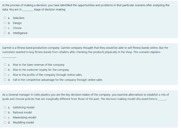 it is in management information system please