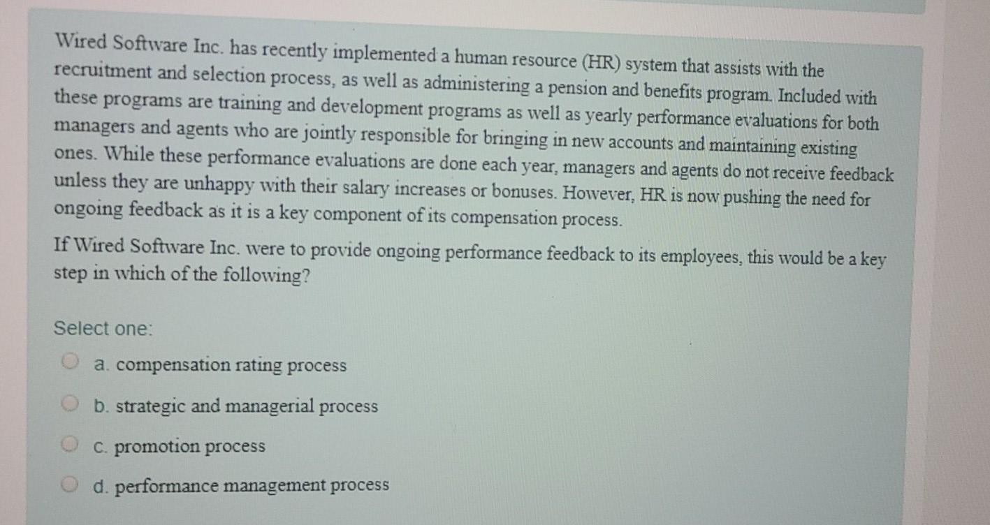 Wired Software Inc. has recently implemented a