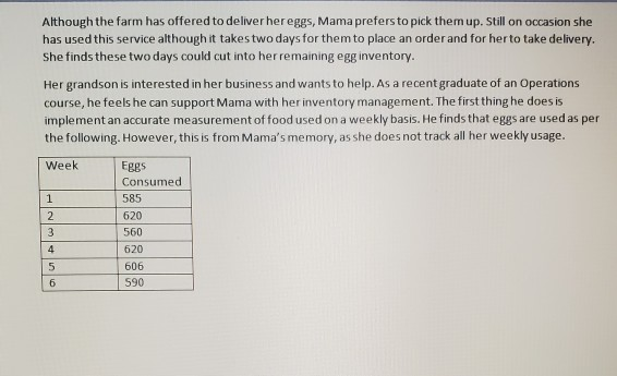 Mama's Eggs A complimentary case study for