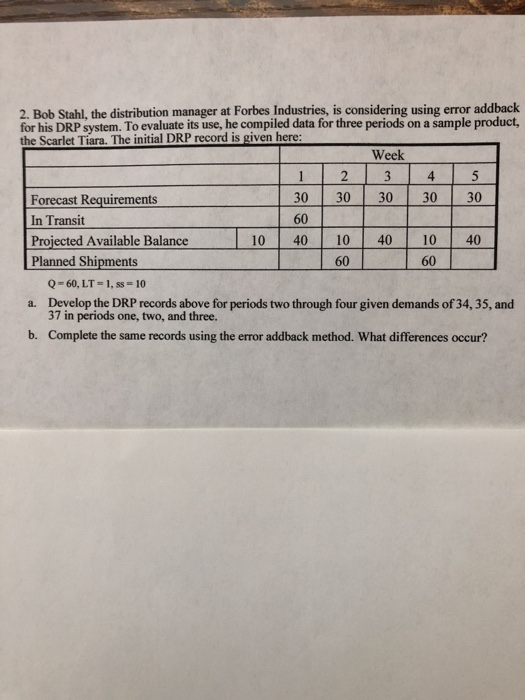 Please provide answer in excel format. 2. Bob