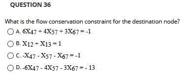 Consider the network below. Formulate the LP for