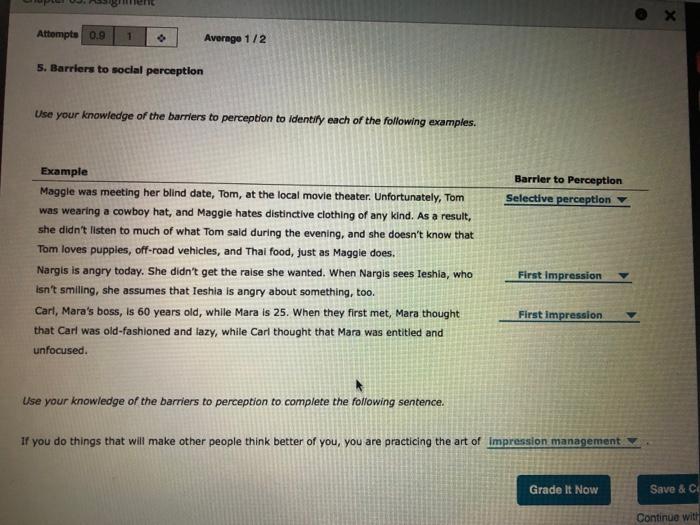 Are these correct? x Attempts 0.9 1 Average 1/2
