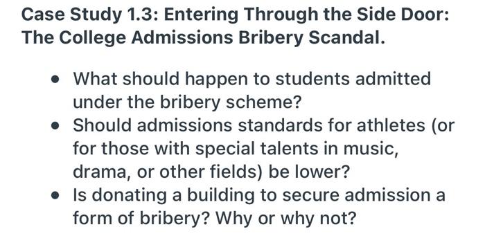 Case Study 1.3: Entering Through the Side Door:
