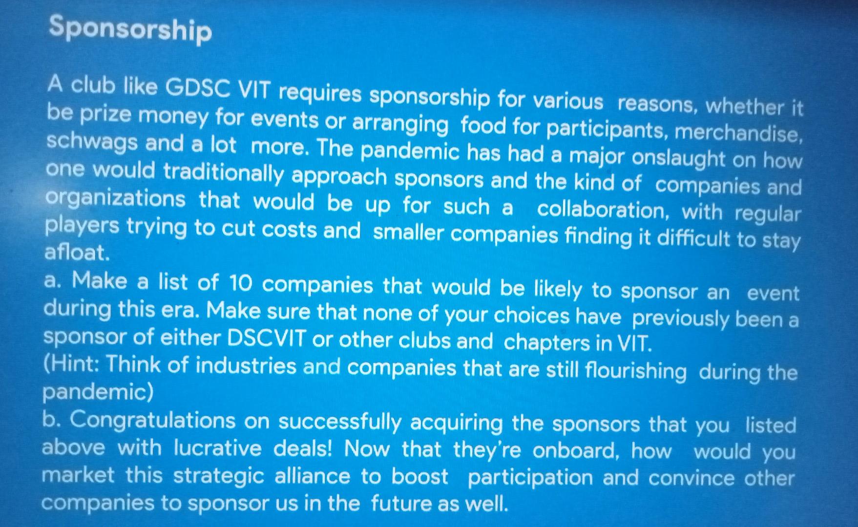 GDSC VIT stands for Google Developer Students