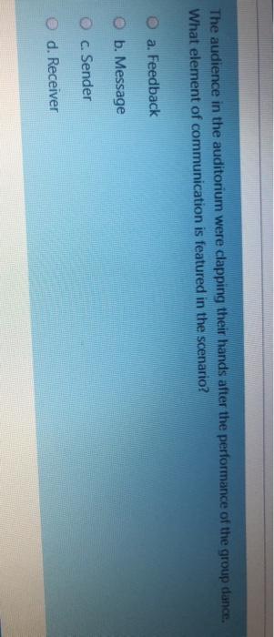 The audience in the auditorium were clapping