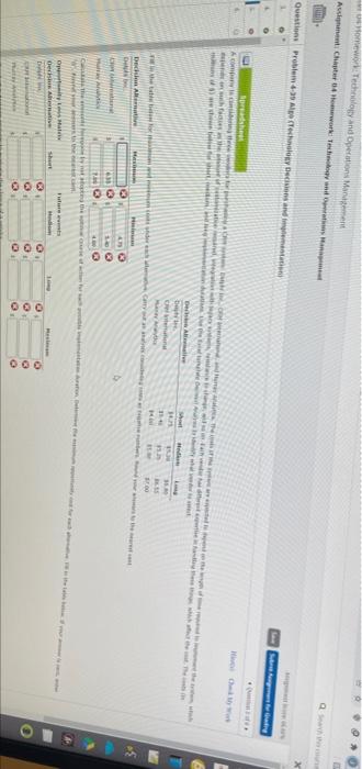 Technology and Operations Management Audi Cher