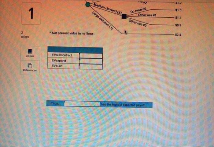 Chapter 5 Quiz 0 Compute the expected payoffs for