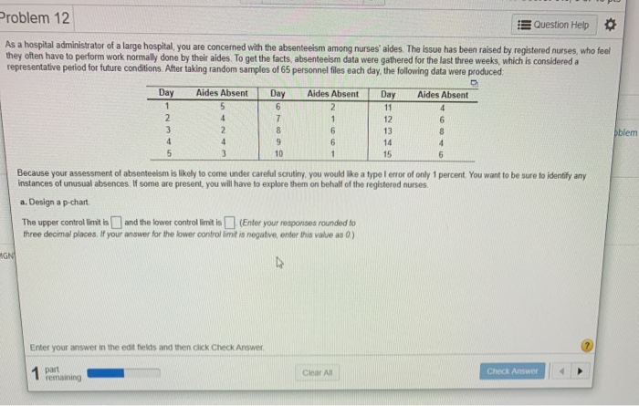 2 PART QUESTION - please work out fully Problem