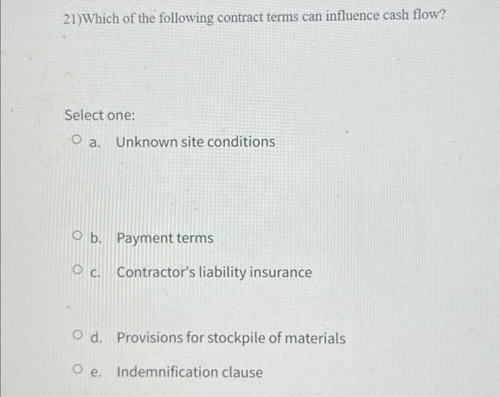 20) What is value engineering? Select one: O a.
