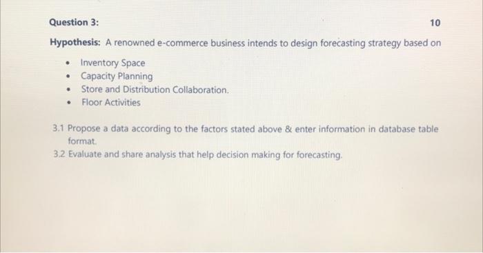 course - Supply chain management subject- data