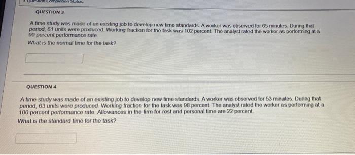 A worker was producing a product for which the