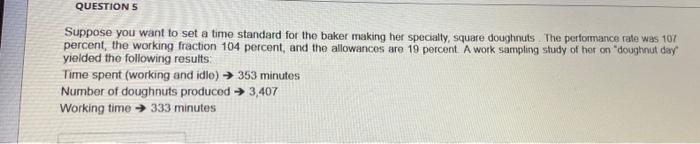 A worker was producing a product for which the