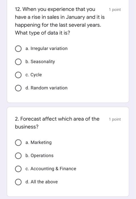 Just mark the answer . Don't need to explain.