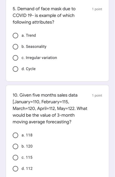 Just mark the answer . Don't need to explain.