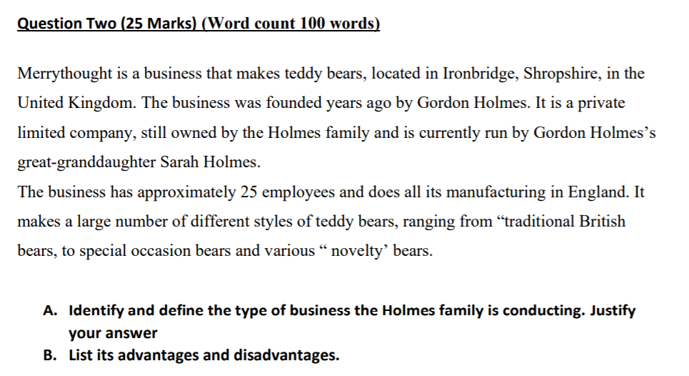 please i need full answer ( 100 words ) Question