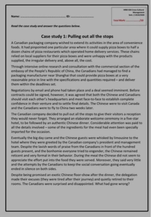 read the case study then answers the 3 questions