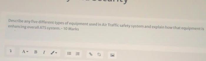 Describe any five different types of equipment