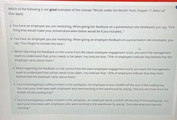 Which of the following is are good examples of