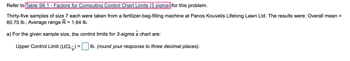 Upper Range, Lower Range, Sample Size, n D4 D3 Oo