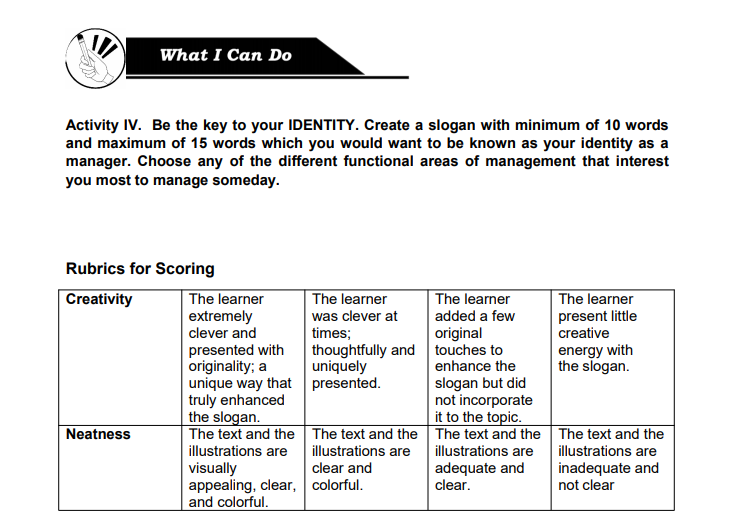 Be the key to your IDENTITY. Create a slogan with