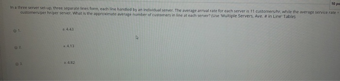 In a three server set up three separate lines