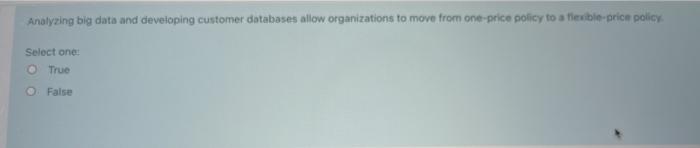 Analyzing big data and developing customer