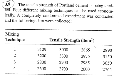 For problem 3.9 the sample variance of all