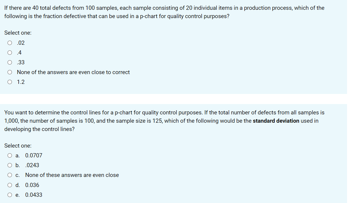 If there are 40 total defects from 100 samples,