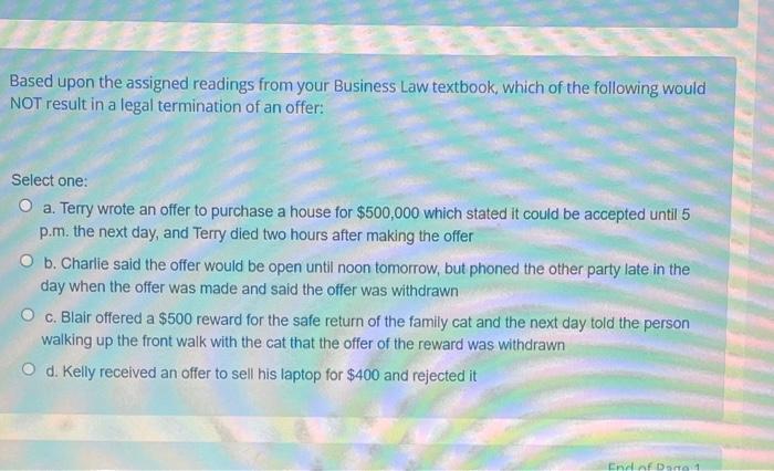 Based upon the assigned readings from your